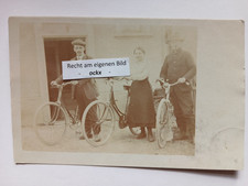 uralt Foto mit 3x Fahrrad - Echtfoto-Karte – 1918