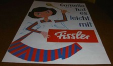 reklame blatt alt fissler vitafit vistal bratfix koch topf fass  haushalt 1961