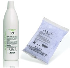 Wasserstoffperoxid Cream Oxydant 9% 1000ml + 500g Blondierpulver