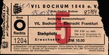 2625 Ticket BL 83/84 VfL Bochum - Eintracht Frankfurt, 15.10.1983 - Stehplatz
