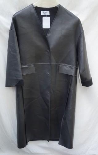 Ledermantel schwarz heine - schwarz,