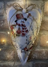 Deko Herz  SCHNEEMANN ⛄️ähnlich Tilda