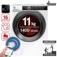 HOOVER Waschmaschine 11 kg 1400 U/min hOn App Wi-Fi  Dampf HWE 411AMBS/1-S 2ML