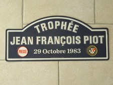 Plakette TROPHÄE JEAN FRANCOIS PIOT Presse 1983 Autorennen