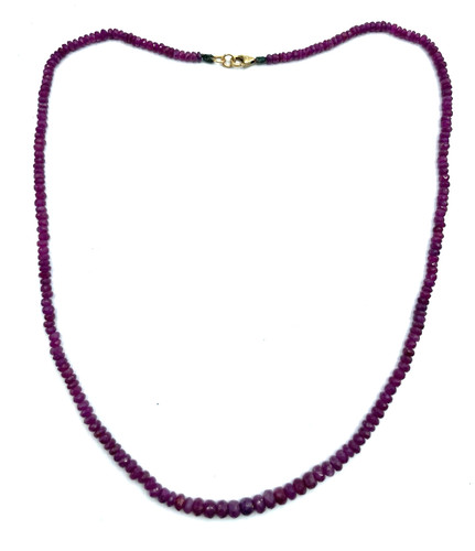Facettierte rubin kette - rubin, 585