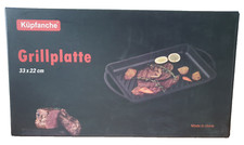 Küpfanche Grillplatte Grillpfanne - emailliertes Gusseisen - 33 x 22 cm