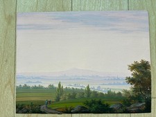 Gemälde nach Ludwig Richter - Landschaft bei Dresden ca  1920-1930
