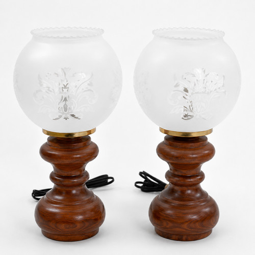 Vintage nachttischlampe aus - 2x,
