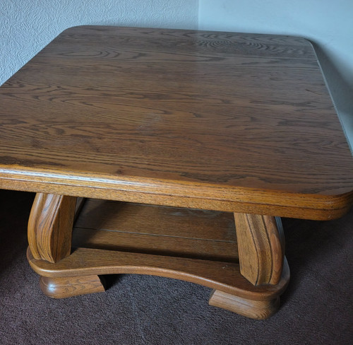 Eiche rustikal tisch 80x80cm - rustikal,