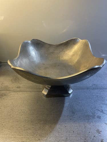 Schale deko silber metall neu - schale,
