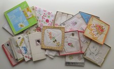 Vintage Damen Stoff Tücher und Servietten Konvolut Sammlung 