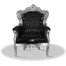 Barock Sessel Kunstleder