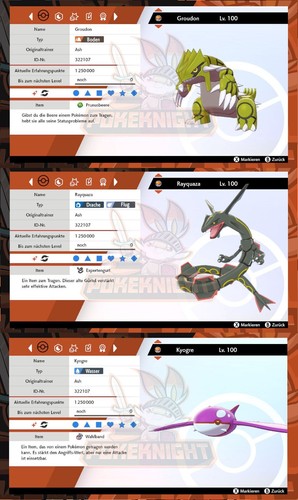 Kyogre groudon rayquaza shiny - kyogre,