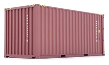 Seefracht Container 20ft braun
