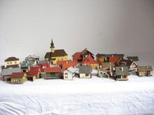 SM62* VOLLMER FALLER N Konvolut Häuser 28 Stück gebaut