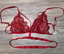 Damen Dessous / Lingerie - BH / Oberteil - Gr. S / M - Rot