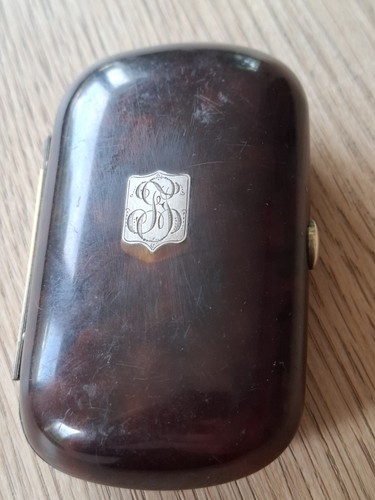 Antikes etui schildpatt optik - antikes, schildpatt-optik
