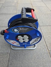 brennenstuhl Garant Kabeltrommel mit 50m Kabel - Blau/Schwarz GAR2950 V315 DE