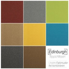 Nylon Teppichfliesen Edinburgh 50 x 50 cm selbstliegend Teppichboden in 8 Farben