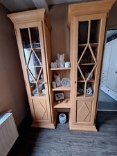 vitrinenschrank holz gebraucht