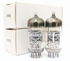 NOS Match 1 pair Mullard ECC81