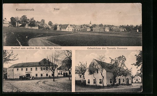 Konnersreuth totalansicht - ak, konnersreuth,