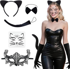 5-teiliges Catwoman Kostüm