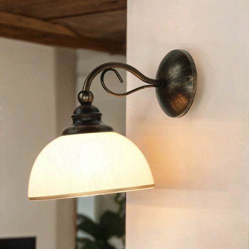 Wandlampe delmare shabby braun - delmare,