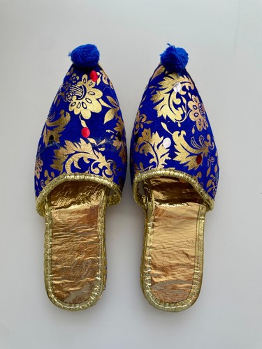 Blaue babouche henna - blaue,