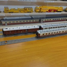 6x CIWL Orientexpress Wagons braun von Trix in OVP