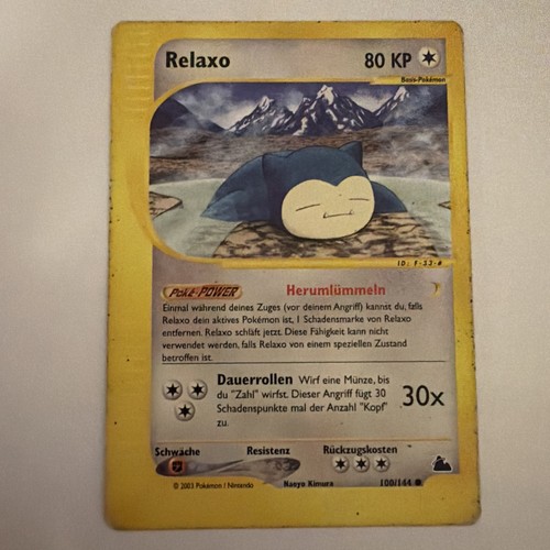 Relaxo pokemon karte - pokemon,