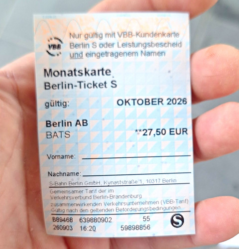 Bahn berlin vbb - s-bahn,