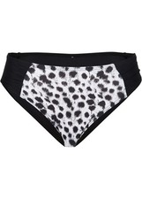 Bikinihose mit einem Leo-Druck Gr.42 Schwarz/Weiß Damen Modische Bikinihose Neu*