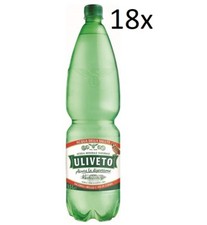 18x Uliveto Acqua Minerale Effervescente Naturale Mineralwasser sprudelnd 1,5Lt