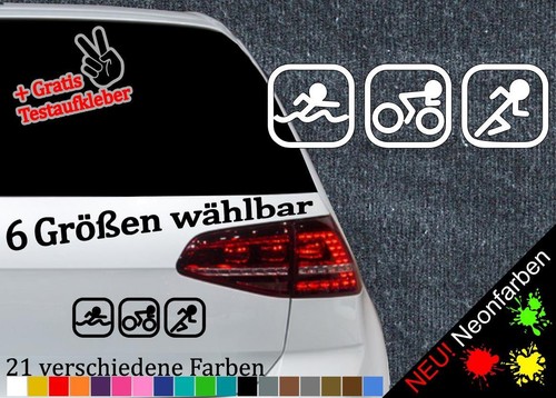Triathlon aufkleber sticker - triathlon,