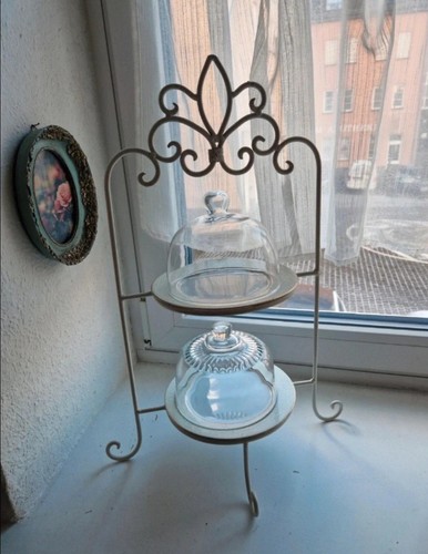 Etagere weiß vintage antik - etagere,