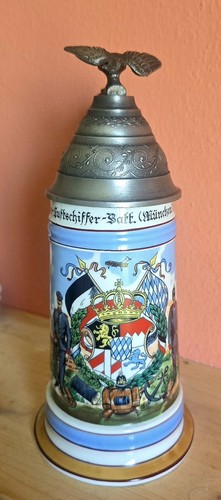 Bierkrug masskrug luftschiffer - bierkrug,
