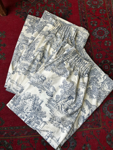 Blau weiße toile jouy - blau-weiße,