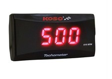 Digitaler Drehzahlmesser Koso Slim – Universal für Motorrad, Roller, Quad 12V