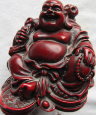 lachende Buddha Figur rot
