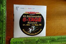 Alter Aufkleber Fahrrad Bike BMX  MTB Rewe 6-TAGE RENNEN 2002 Westfalenhalle DO