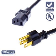 AC Power Cable 6.6ft / 2m For