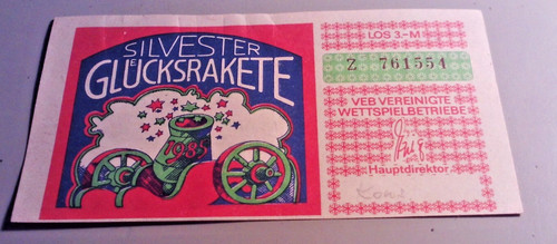 Alter lottoschein ddr - alter,