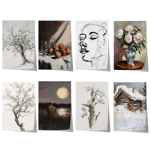 Moderne vintage kunst - moderne,
