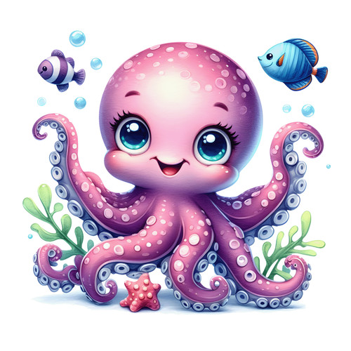 Wandtattoo aufkleber octopus - wandtattoo,