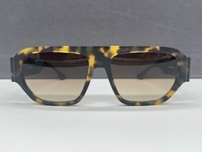 Ic Berlin Sonnenbrille Herren braun Havanna eckig groß L XL Sam oversized NP499€