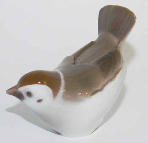 Porzellanfigur vogel sperling - vogel,