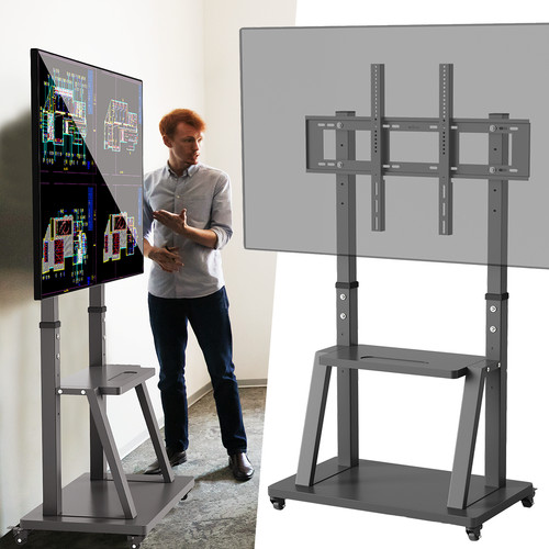 Groß ständer mit rollen - tv,