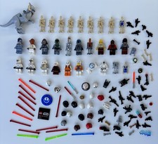 Lego Star Wars Minifiguren ca. 30 Stück sowie Waffen Helme Ersatzteile Konvolut