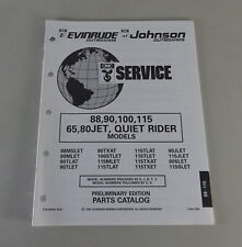 Teilekatalog OMC Evinrude / Johnson Outboard 65, 80 Jet / 88-115 PS '08/1992